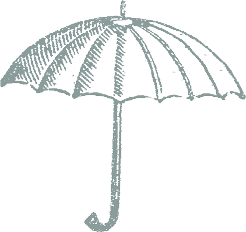 Drawing of an umbrella